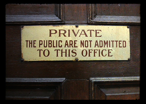 Private Office Keep Out