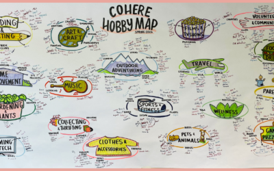 The Hobby Wall inside Cohere Coworking